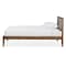 Baxton Studio Daylan Solid Walnut Wood Slatted Queen Size Platform Bed 125-6910 - alternate 2